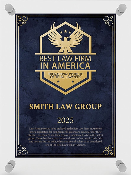Best Law Firm 2025 Plaque